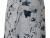 Women's Gray & Blue Floral Japanese Style Apron closeup of fabric
