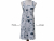Women's Gray & Blue Floral Japanese Style Apron