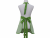 Green & White Gingham Apron front view tied in back