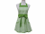 Green & White Gingham Apron front view tied in front