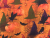 Witch Hats & Pumpkins Halloween Throw Pillow Cover closeup of fabric