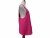 Women's Solid Hot Pink Japanese Cross Back Apron side view