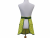 Green & Yellow Lemons Half Apron back view tied in front