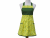 Green & Yellow Lemons Apron front view tied in back