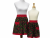 Mother Daughter Matching Cherries Half Aprons front view tied in back