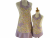 Mother Daughter Pastel Apple Aprons front view tied in back