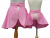 Mother Daughter Matching Solid Retro Style Half Aprons back view