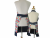 Mother Daughter Strawberries & Blueberries Apron Set back view tied in front