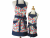 Mother Daughter Strawberries & Blueberries Apron Set front view tied in front