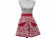 Women's Pink Cupcake Half Apron front view tied in back