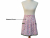 Pink & Green Floral Half Apron front view tied in back