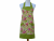 Women's Pretty Green, Pink & Yellow Floral Apron front view tied in back