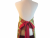 Christmas Poinsettia Apron with Large Pockets back view tied in back