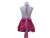 Pink & Red Polka Dot Retro Style Apron back view tied in back