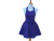 Women's Solid Color Retro Apron front view tied in front