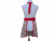 Women's Cute Vegetable Full Apron back view tied in front