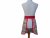 Women's Cute Vegetable Half Apron back view tied in front
