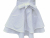 White Retro Style Apron with Lace Trim closeup of apron front skirt