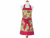 Christmas Poinsettia Apron with Large Pockets front view