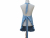 Women's Solid Color Ruffled Apron back view tied back