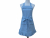 Women's Solid Color Ruffled Apron front view tied in front