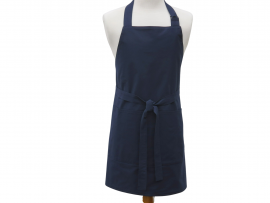 Men's or Unisex Solid Color Apron front view tied in front