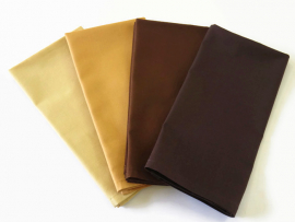 Solid Brown & Tan Cloth Napkins