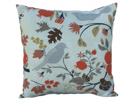 Fall Leaves Throw Pillow Cover, 100% Cotton front view