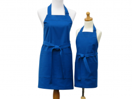 Mother & Daughter or Son Matching Apron Set front view tied in front