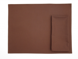 Solid Brown, Beige or Tan Cloth Placemats