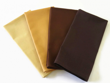 Solid Brown or Tan Cloth Napkins, Set of 4 or 6