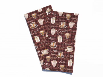 Brown Coffee Tea Towels, Set of 2