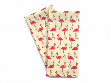 Pink Flamingos Tea Towels, Set of 2