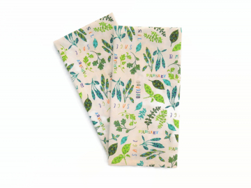 Herb Themed Tea Towels, Set of 2, 100% Cotton