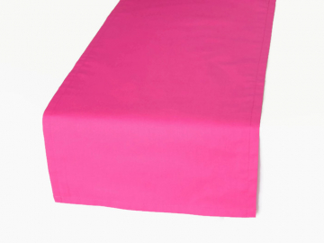 Solid Pink or Purple Cloth Table Runner in 6 Color Options