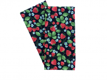 Strawberries Vines Cotton Tea Towels, Set of 2