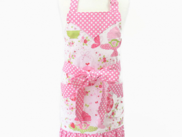 Girl's Tea Party Apron with Optional Personalization